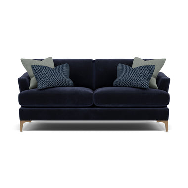 Tulip Small 3 Seater Sofa - 2.5 Seater Sofa Fabric 3 Seater Sofas Sterling Home 15 Pillow Pack 2 Feet - Light