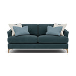 Tulip Small 3 Seater Sofa - 2.5 Seater Sofa Fabric 3 Seater Sofas Sterling Home 19 Pillow Pack 3 Feet - Light