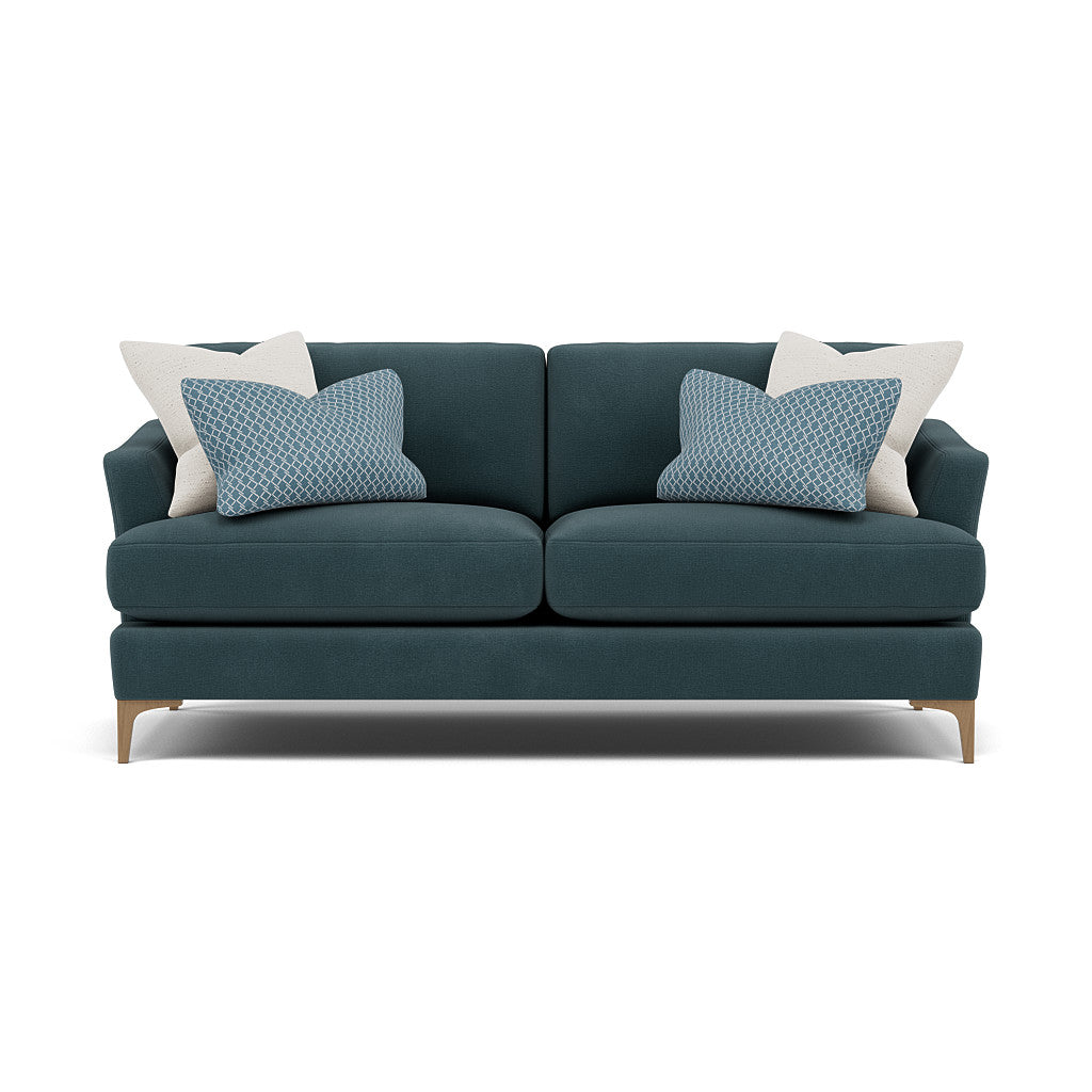 Tulip Small 3 Seater Sofa - 2.5 Seater Sofa Fabric 3 Seater Sofas Sterling Home 19 Pillow Pack 3 Feet - Light