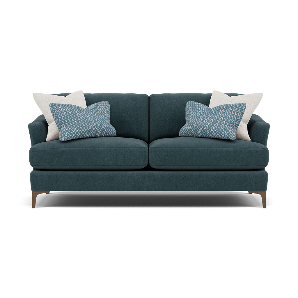 Tulip Small 3 Seater Sofa - 2.5 Seater Sofa Fabric 3 Seater Sofas Sterling Home 20 Pillow Pack 3 Feet - Smoke