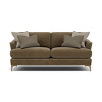 Tulip Small 3 Seater Sofa - 2.5 Seater Sofa Fabric 3 Seater Sofas Sterling Home 21 Pillow Pack 4 Feet - Light