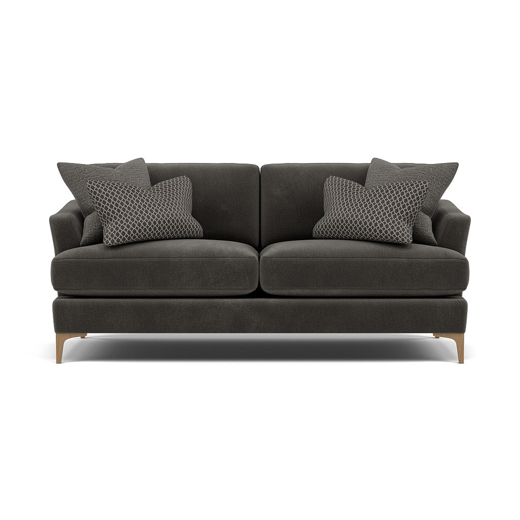 Tulip Small 3 Seater Sofa - 2.5 Seater Sofa Fabric 3 Seater Sofas Sterling Home 23 Pillow Pack 5 Feet - Light