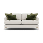 Tulip Small 3 Seater Sofa - 2.5 Seater Sofa Fabric 3 Seater Sofas Sterling Home 25 Pillow Pack 6 Feet - Light
