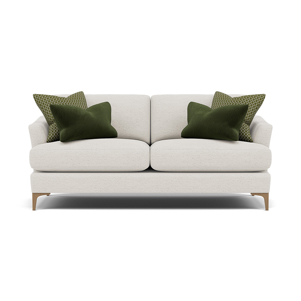 Tulip Small 3 Seater Sofa - 2.5 Seater Sofa Fabric 3 Seater Sofas Sterling Home 25 Pillow Pack 6 Feet - Light