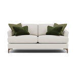 Tulip Small 3 Seater Sofa - 2.5 Seater Sofa Fabric 3 Seater Sofas Sterling Home 24 Pillow Pack 6 Feet - Smoke