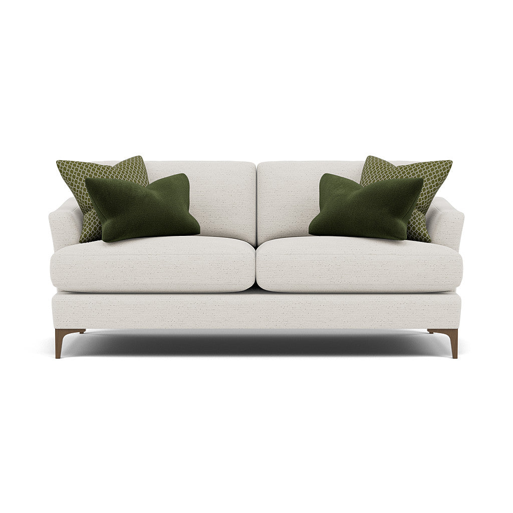Tulip Small 3 Seater Sofa - 2.5 Seater Sofa Fabric 3 Seater Sofas Sterling Home 24 Pillow Pack 6 Feet - Smoke