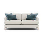 Tulip Small 3 Seater Sofa - 2.5 Seater Sofa Fabric 3 Seater Sofas Sterling Home 1 Pillow Pack 7 Feet - Smoke