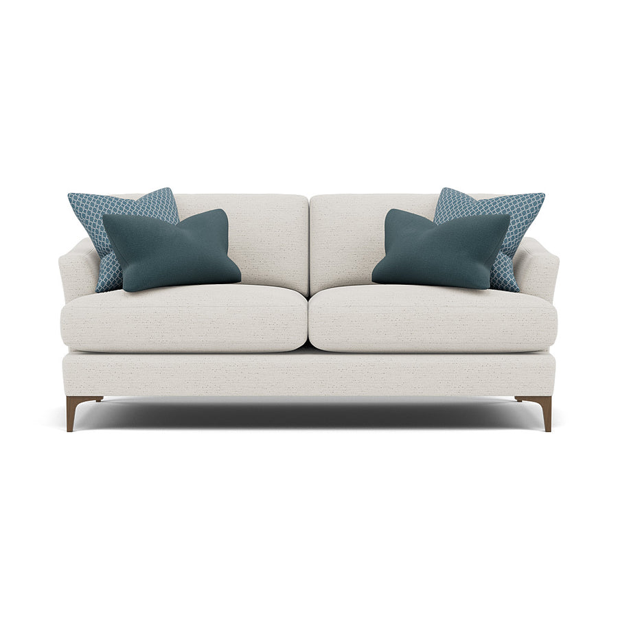 Tulip Small 3 Seater Sofa - 2.5 Seater Sofa Fabric 3 Seater Sofas Sterling Home 1 Pillow Pack 7 Feet - Smoke