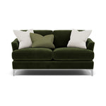 Tulip 2 Seater Sofa - 2 Seater Sofa Fabric 2 Seater Sofas Sterling Home 5 Pillow Pack 1 Brushed Chrome
