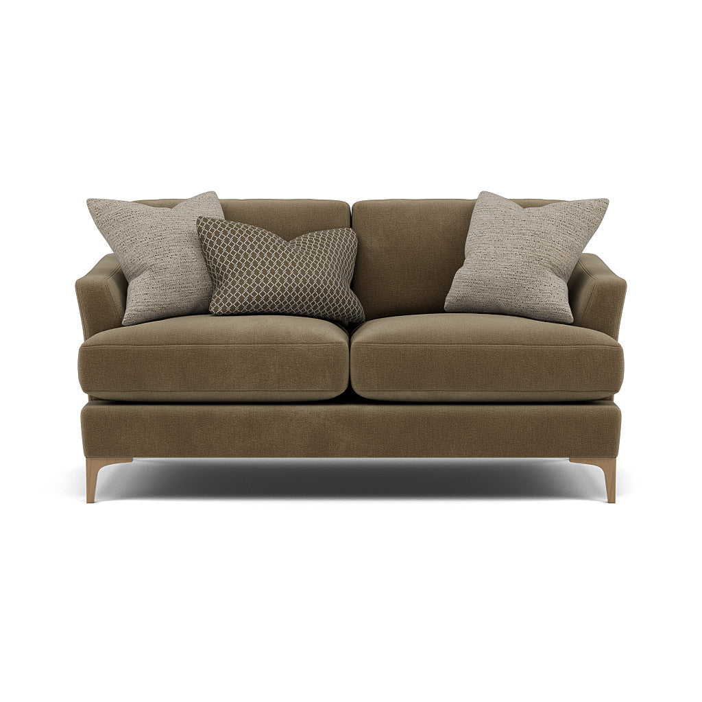 Tulip 2 Seater Sofa - 2 Seater Sofa Fabric 2 Seater Sofas Sterling Home 23 Pillow Pack 4 Feet - Light