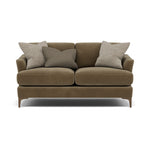 Tulip 2 Seater Sofa - 2 Seater Sofa Fabric 2 Seater Sofas Sterling Home 24 Pillow Pack 4 Feet - Smoke