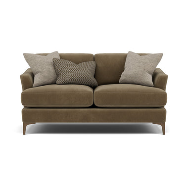 Tulip 2 Seater Sofa - 2 Seater Sofa Fabric 2 Seater Sofas Sterling Home 24 Pillow Pack 4 Feet - Smoke