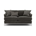 Tulip 2 Seater Sofa - 2 Seater Sofa Fabric 2 Seater Sofas Sterling Home 11 Pillow Pack 5 Brushed Chrome