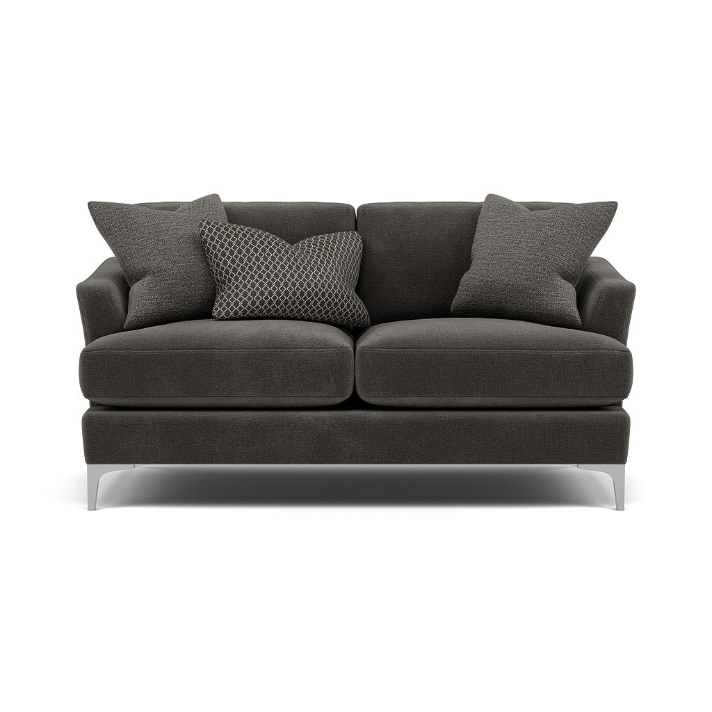Tulip 2 Seater Sofa - 2 Seater Sofa Fabric 2 Seater Sofas Sterling Home 11 Pillow Pack 5 Brushed Chrome