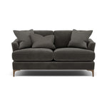 Tulip 2 Seater Sofa - 2 Seater Sofa Fabric 2 Seater Sofas Sterling Home 22 Pillow Pack 5 Feet - Smoke