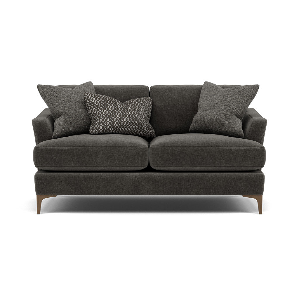 Tulip 2 Seater Sofa - 2 Seater Sofa Fabric 2 Seater Sofas Sterling Home 22 Pillow Pack 5 Feet - Smoke