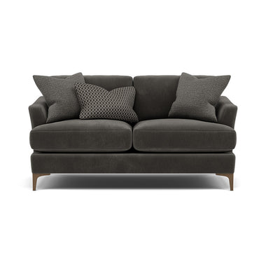 Tulip 2 Seater Sofa - 2 Seater Sofa Fabric 2 Seater Sofas Sterling Home 22 Pillow Pack 5 Feet - Smoke