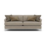 Tulip 3 Seater Sofa - 3 Seater Sofa Fabric 3 Seater Sofas Sterling Home 12 Pillow Pack 10 Brushed Chrome