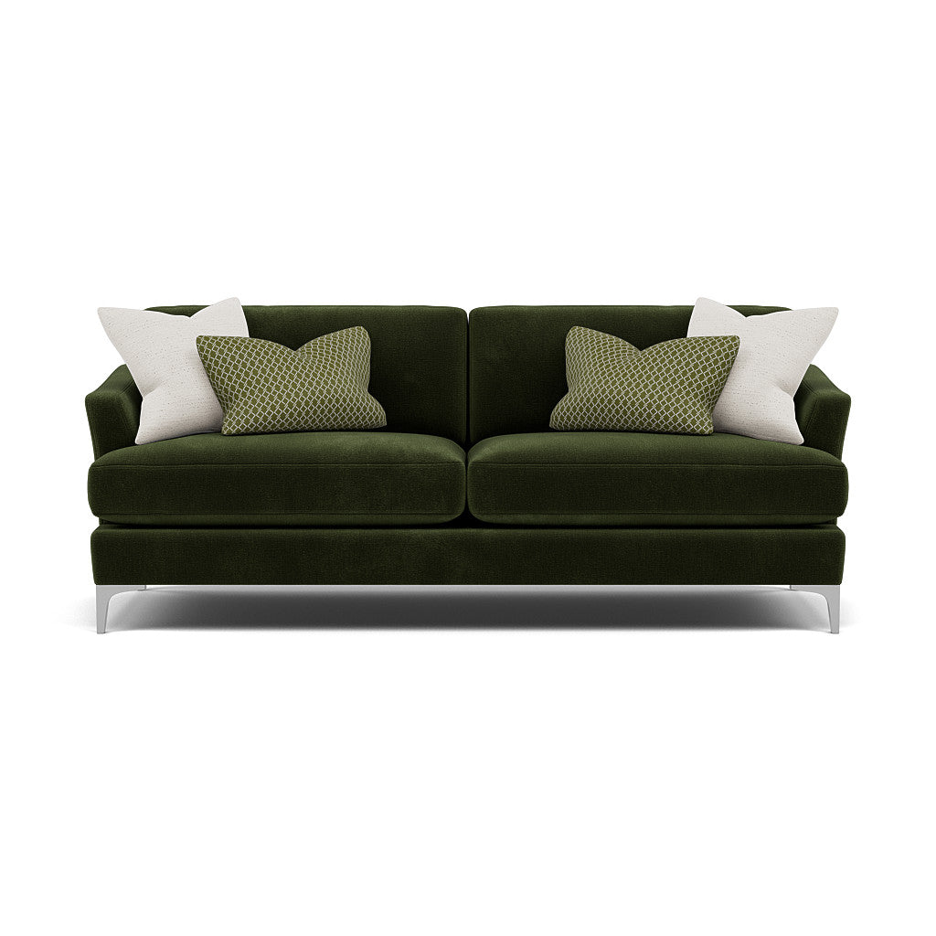 Tulip 3 Seater Sofa - 3 Seater Sofa Fabric 3 Seater Sofas Sterling Home 3 Pillow Pack 1 Brushed Chrome