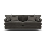 Tulip 3 Seater Sofa - 3 Seater Sofa Fabric 3 Seater Sofas Sterling Home 7 Pillow Pack 5 Brushed Chrome