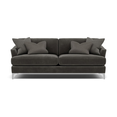 Tulip 3 Seater Sofa - 3 Seater Sofa Fabric 3 Seater Sofas Sterling Home 7 Pillow Pack 5 Brushed Chrome