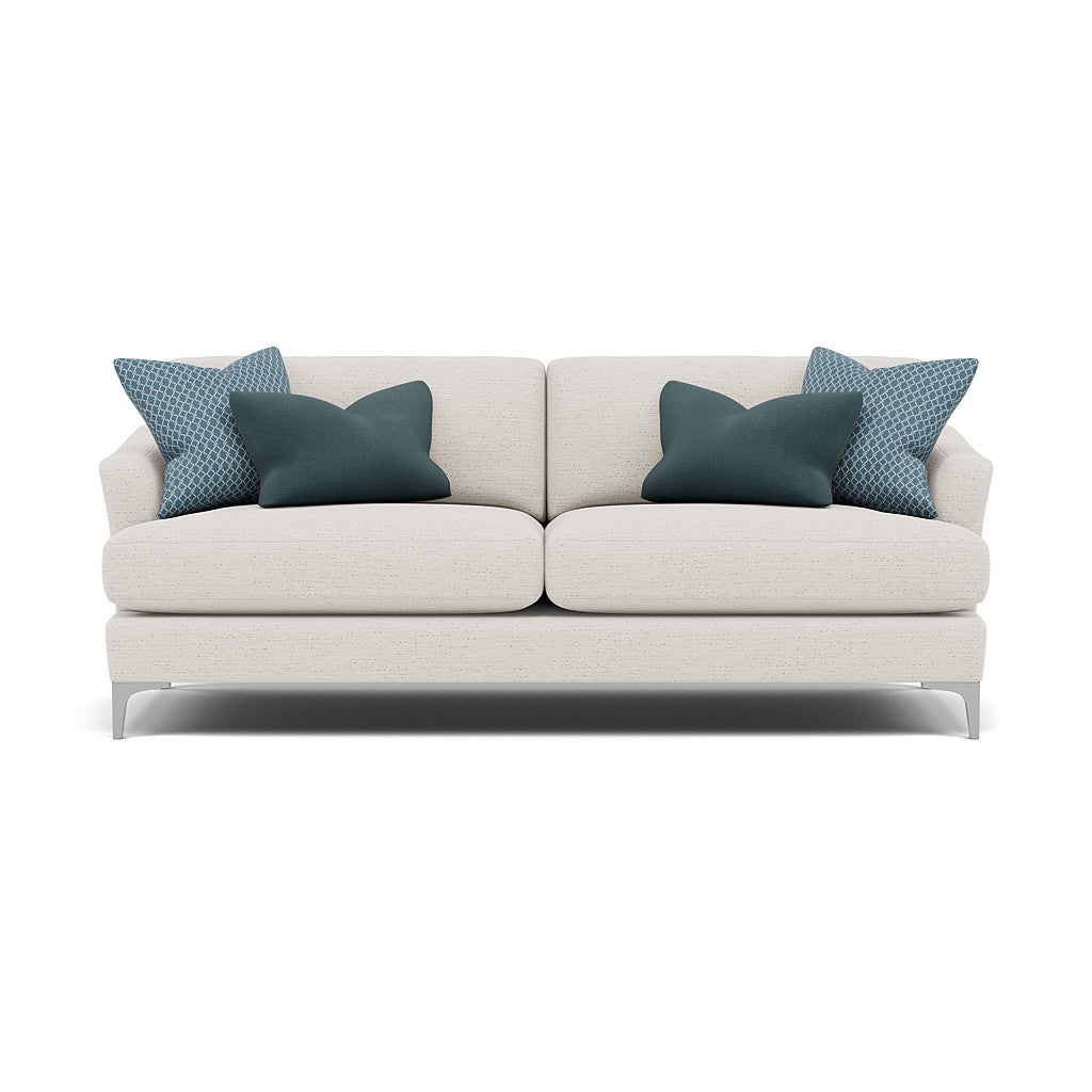 Tulip 3 Seater Sofa - 3 Seater Sofa Fabric 3 Seater Sofas Sterling Home 9 Pillow Pack 7 Brushed Chrome