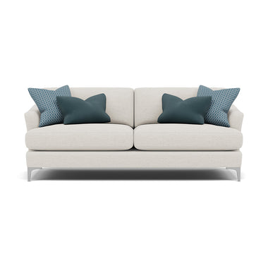 Tulip 3 Seater Sofa - 3 Seater Sofa Fabric 3 Seater Sofas Sterling Home 9 Pillow Pack 7 Brushed Chrome