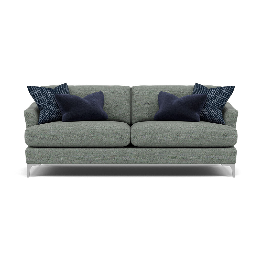 Tulip 3 Seater Sofa - 3 Seater Sofa Fabric 3 Seater Sofas Sterling Home 11 Pillow Pack 9 Brushed Chrome