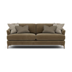 Tulip 3 Seater Sofa - 3 Seater Sofa Fabric 3 Seater Sofas Sterling Home 21 Pillow Pack 4 Feet - Smoke