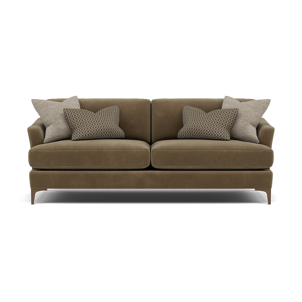Tulip 3 Seater Sofa - 3 Seater Sofa Fabric 3 Seater Sofas Sterling Home 21 Pillow Pack 4 Feet - Smoke