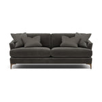 Tulip 3 Seater Sofa - 3 Seater Sofa Fabric 3 Seater Sofas Sterling Home 23 Pillow Pack 5 Feet - Smoke