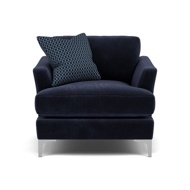 Tulip Armchair - Chair Fabric Armchairs Sterling Home 4 Pillow Pack 2 Brushed Chrome