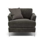 Tulip Armchair - Chair Fabric Armchairs Sterling Home 9 Pillow Pack 5 Brushed Chrome