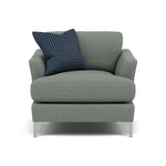 Tulip Armchair - Chair Fabric Armchairs Sterling Home 13 Pillow Pack 9 Brushed Chrome