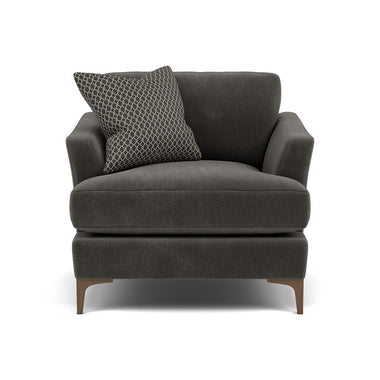 Tulip Armchair - Chair Fabric Armchairs Sterling Home 22 Pillow Pack 5 Feet - Smoke