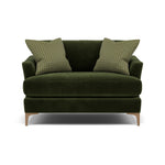Tulip Loveseat - Cuddler Fabric Armchairs Sterling Home 15 Pillow Pack 1 Feet - Light