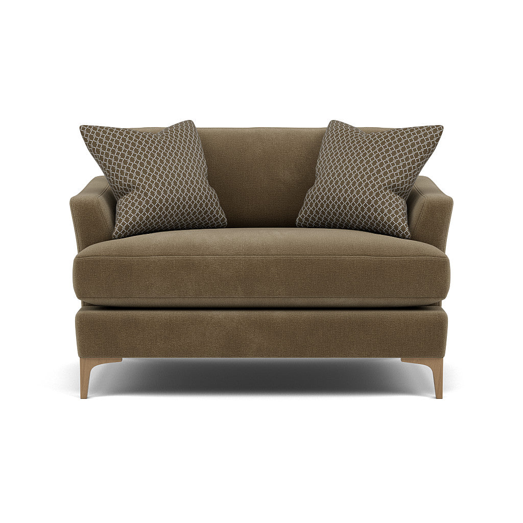 Tulip Loveseat - Cuddler Fabric Armchairs Sterling Home 20 Pillow Pack 4 Feet - Light