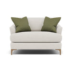 Tulip Loveseat - Cuddler Fabric Armchairs Sterling Home 24 Pillow Pack 6 Feet - Light