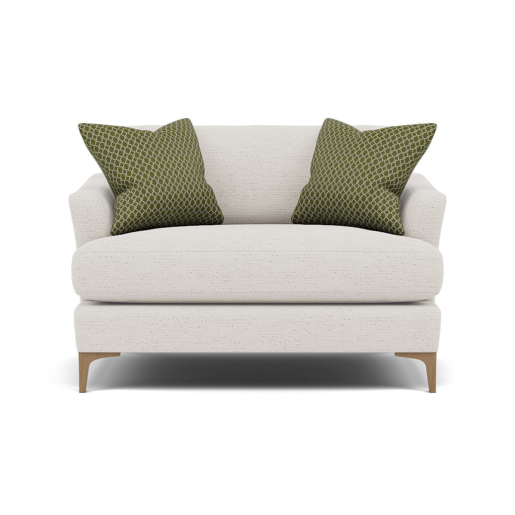 Tulip Loveseat - Cuddler Fabric Armchairs Sterling Home 24 Pillow Pack 6 Feet - Light