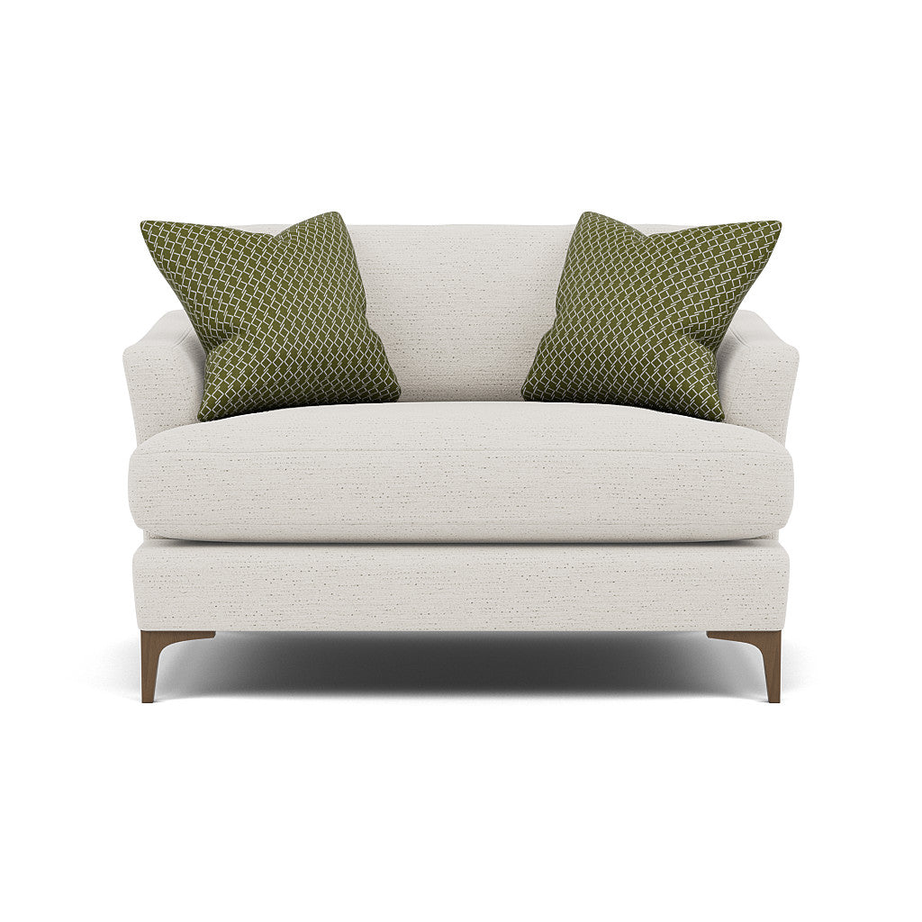 Tulip Loveseat - Cuddler Fabric Armchairs Sterling Home 25 Pillow Pack 6 Feet - Smoke