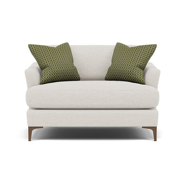 Tulip Loveseat - Cuddler Fabric Armchairs Sterling Home 25 Pillow Pack 6 Feet - Smoke