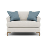 Tulip Loveseat - Cuddler Fabric Armchairs Sterling Home 25 Pillow Pack 7 Feet - Light