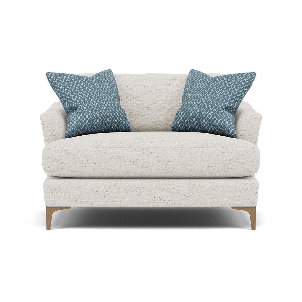 Tulip Loveseat - Cuddler Fabric Armchairs Sterling Home 25 Pillow Pack 7 Feet - Light