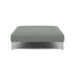 Tulip Footstool - Designer Stool Fabric Footstools Sterling Home 2 Brushed Chrome Avana Aqua