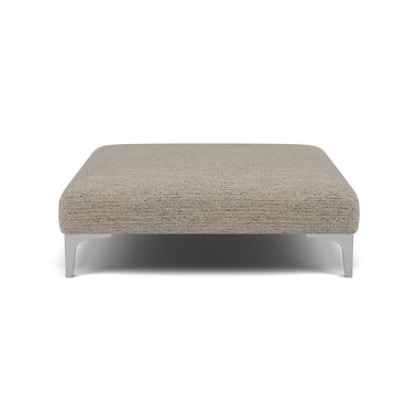 Tulip Footstool - Designer Stool Fabric Footstools Sterling Home 4 Brushed Chrome Avana Platinum