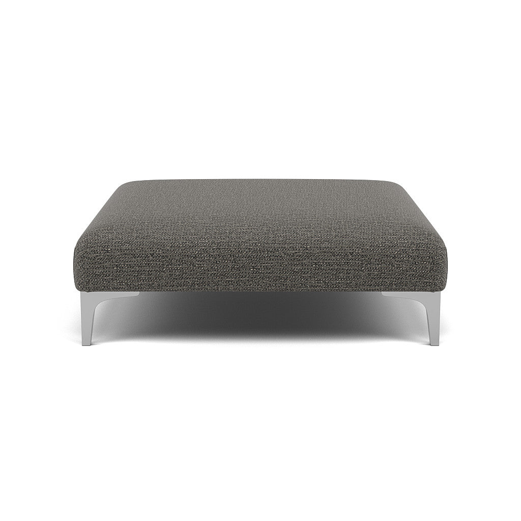 Tulip Footstool - Designer Stool Fabric Footstools Sterling Home 6 Brushed Chrome Avana Steel