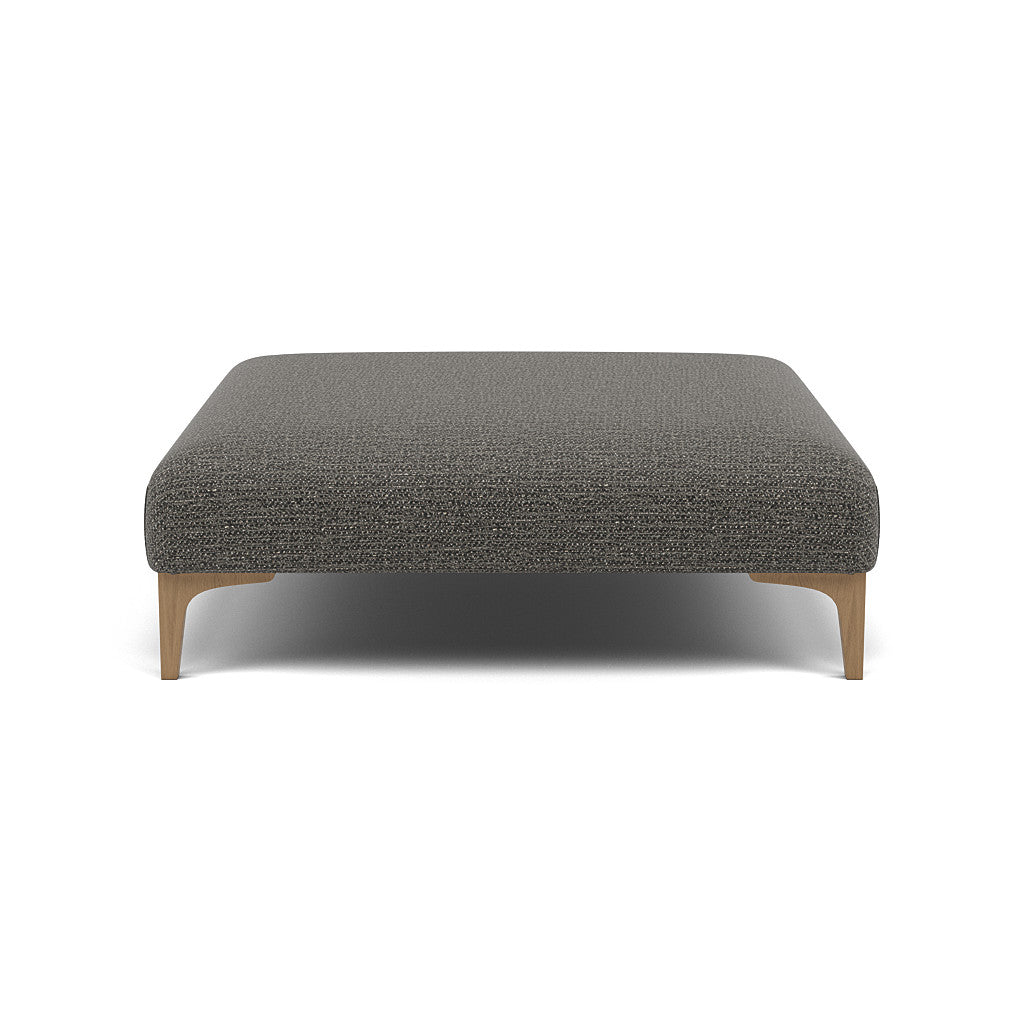 Tulip Footstool - Designer Stool Fabric Footstools Sterling Home 18 Feet - Light Avana Steel