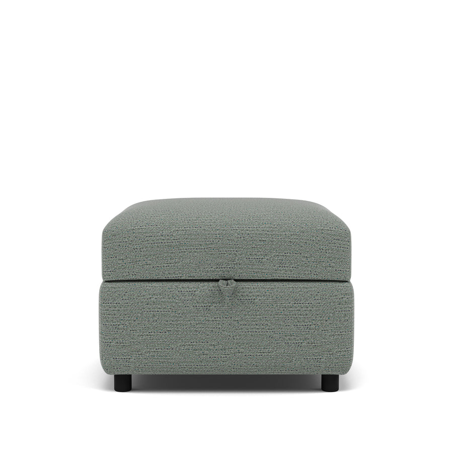 Tulip Storage Footstool - Storage Stool Fabric Footstools Sterling Home 1 Glides Avana Aqua