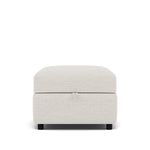 Tulip Storage Footstool - Storage Stool Fabric Footstools Sterling Home 3 Glides Avana Cream