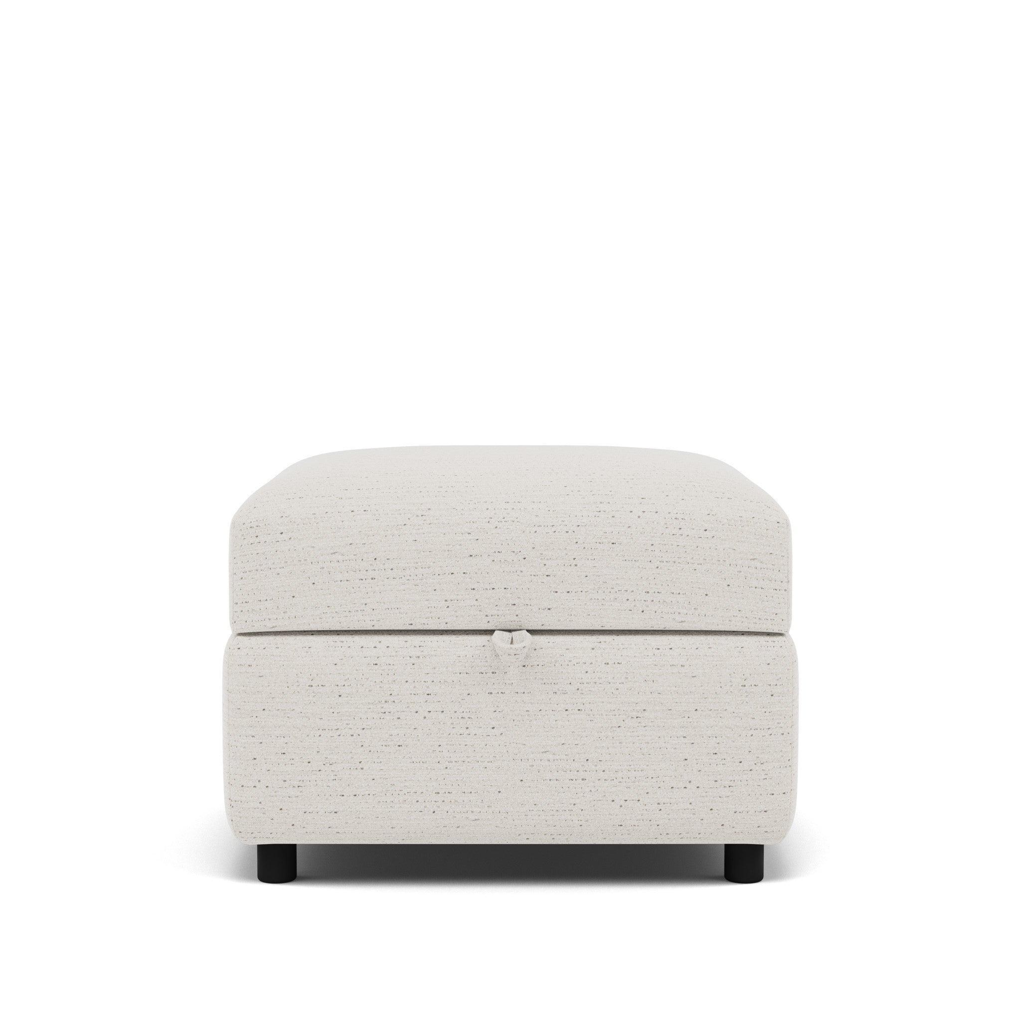 Tulip Storage Footstool - Storage Stool Fabric Footstools Sterling Home 3 Glides Avana Cream